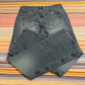 LEI Sophia Hip Hugger Bootcut Jeans Medium Wash Size 11 Long